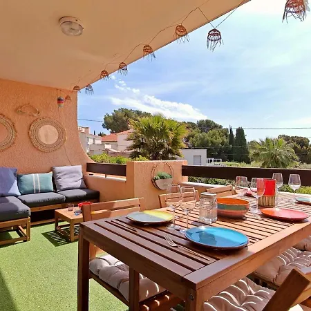 Le Jasmin Vue Mer, Climatisation, 10min A Pied Du Centre-ville Et De La Gare Апартаменты Бандоль